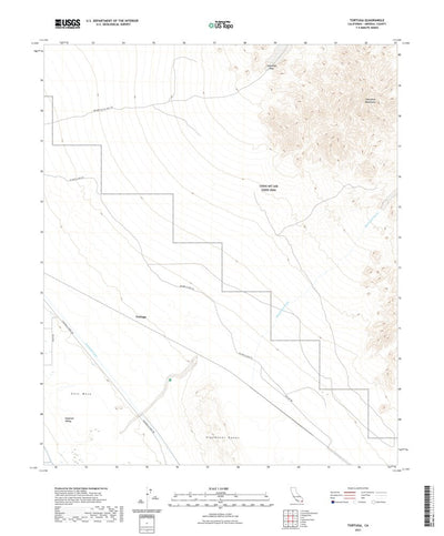 United States Geological Survey Tortuga, CA (2021, 24000-Scale) digital map