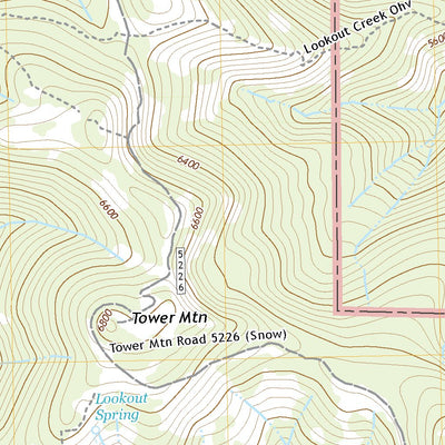 United States Geological Survey Tower Mountain, OR (2020, 24000-Scale) digital map