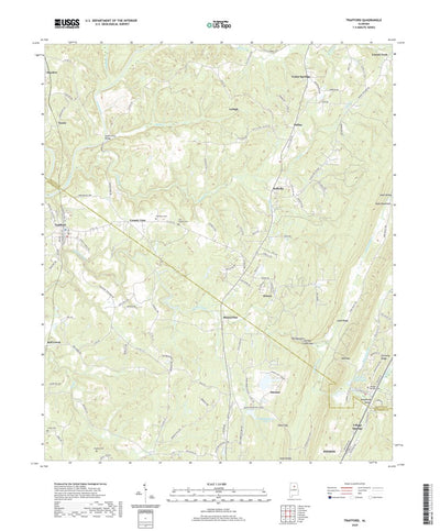 United States Geological Survey Trafford, AL (2020, 24000-Scale) digital map