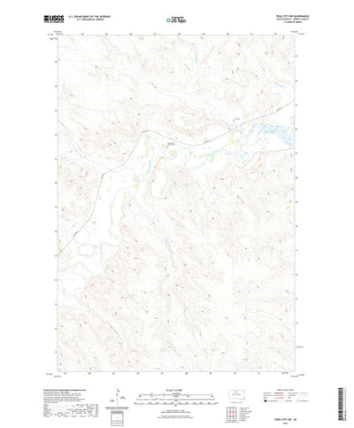 United States Geological Survey Trail City SW, SD (2021, 24000-Scale) digital map