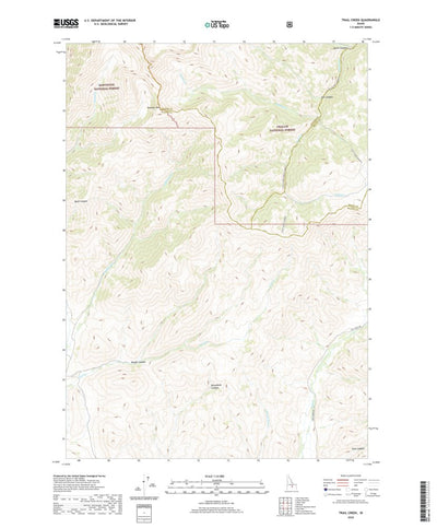 United States Geological Survey Trail Creek, ID (2020, 24000-Scale) digital map