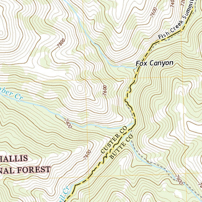 United States Geological Survey Trail Creek, ID (2020, 24000-Scale) digital map