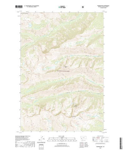 United States Geological Survey Trapper Peak, MT (2020, 24000-Scale) digital map