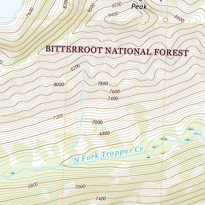 United States Geological Survey Trapper Peak, MT (2020, 24000-Scale) digital map