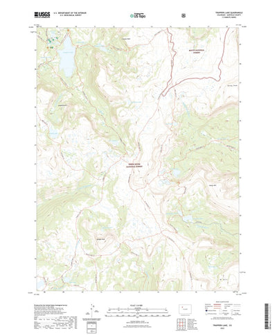 United States Geological Survey Trappers Lake, CO (2022, 24000-Scale) digital map