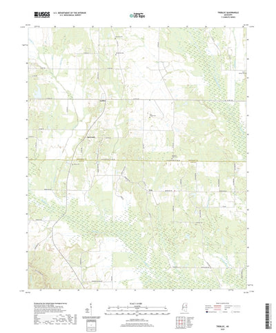 United States Geological Survey Trebloc, MS (2020, 24000-Scale) digital map