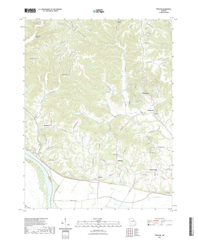 United States Geological Survey Treloar, MO (2021, 24000-Scale) digital map