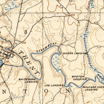 United States Geological Survey Trent River, NC (1904, 62500-Scale) digital map