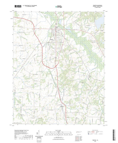 United States Geological Survey Trenton, TN (2022, 24000-Scale) digital map