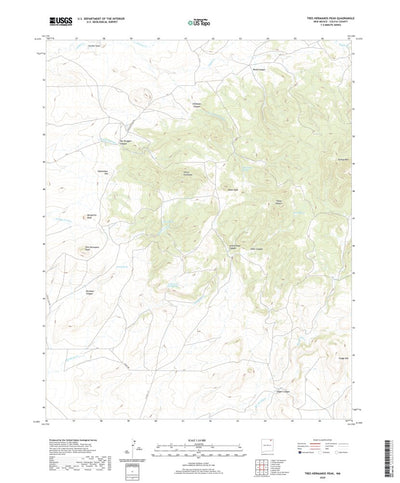 United States Geological Survey Tres Hermanos Peak, NM (2020, 24000-Scale) digital map