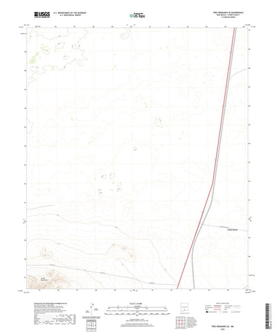 United States Geological Survey Tres Hermanos SE, NM (2020, 24000-Scale) digital map