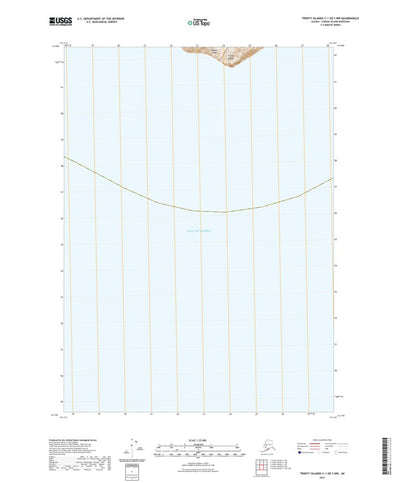 United States Geological Survey Trinity Islands C-1 OE S NW, AK (2021, 25000-Scale) digital map