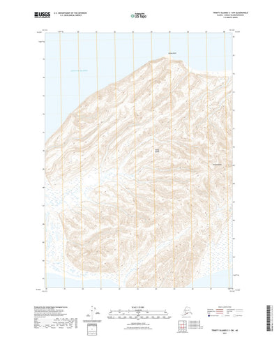 United States Geological Survey Trinity Islands C-1 SW, AK (2021, 25000-Scale) digital map
