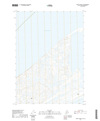 United States Geological Survey Trinity Islands C-2 SW, AK (2021, 25000-Scale) digital map