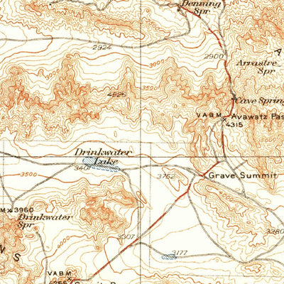United States Geological Survey Trona E, CA (1933, 250000-Scale) digital map