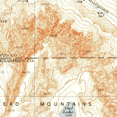 United States Geological Survey Trona E, CA (1933, 250000-Scale) digital map