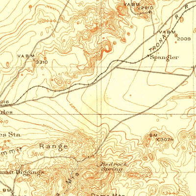 United States Geological Survey Trona W, CA (1915, 250000-Scale) digital map