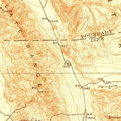 United States Geological Survey Trona W, CA (1915, 250000-Scale) digital map