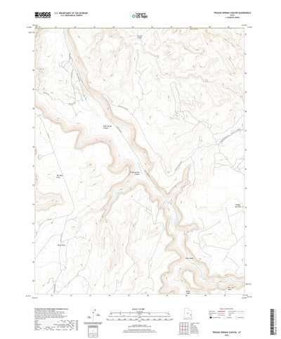 United States Geological Survey Trough Springs Canyon, UT (2020, 24000-Scale) digital map
