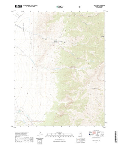 United States Geological Survey Troy Canyon, NV (2021, 24000-Scale) digital map