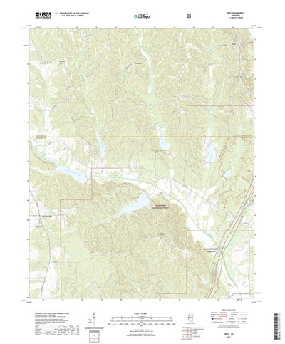United States Geological Survey Troy, MS (2021, 24000-Scale) digital map