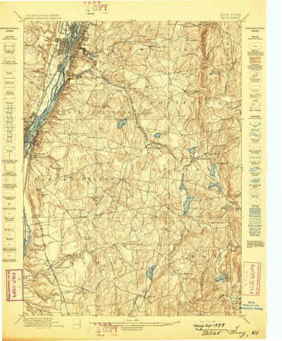 United States Geological Survey Troy, NY (1898, 62500-Scale) digital map
