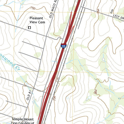 United States Geological Survey Troy, TX (2022, 24000-Scale) digital map