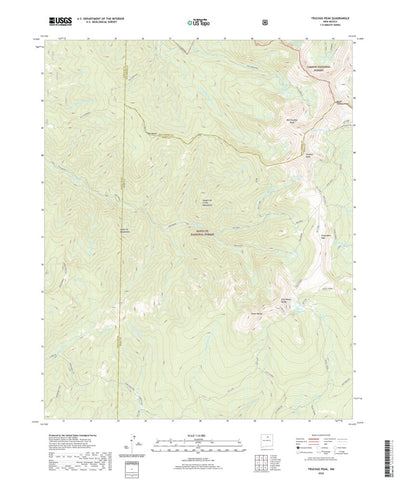 United States Geological Survey Truchas Peak, NM (2020, 24000-Scale) digital map
