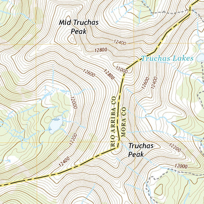 United States Geological Survey Truchas Peak, NM (2020, 24000-Scale) digital map