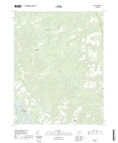 United States Geological Survey Truhart, VA (2022, 24000-Scale) digital map