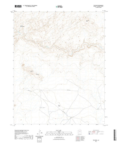 United States Geological Survey Tse Esgizii, AZ (2021, 24000-Scale) digital map