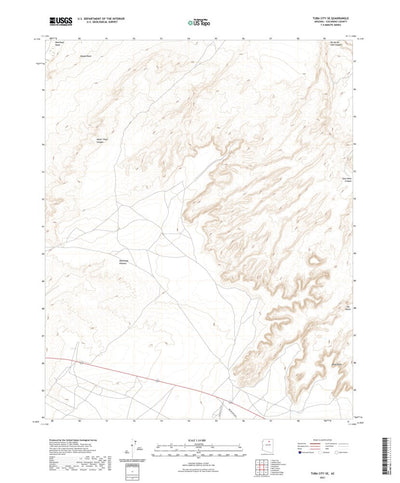 United States Geological Survey Tuba City SE, AZ (2021, 24000-Scale) digital map