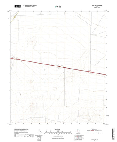 United States Geological Survey Tucker Hill, TX (2022, 24000-Scale) digital map