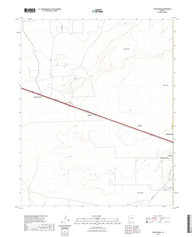 United States Geological Survey Tucker Mesa, AZ (2021, 24000-Scale) digital map
