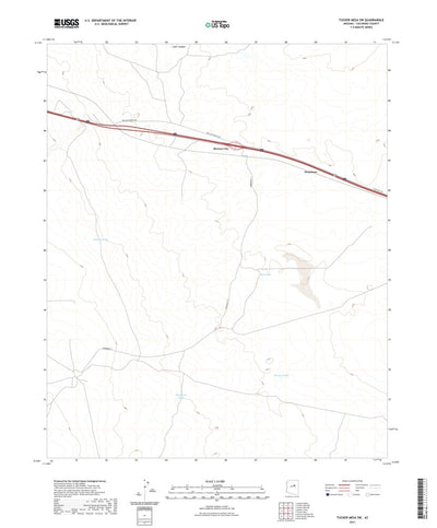United States Geological Survey Tucker Mesa SW, AZ (2021, 24000-Scale) digital map