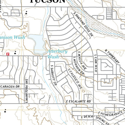 United States Geological Survey Tucson East, AZ (2021, 24000-Scale) digital map