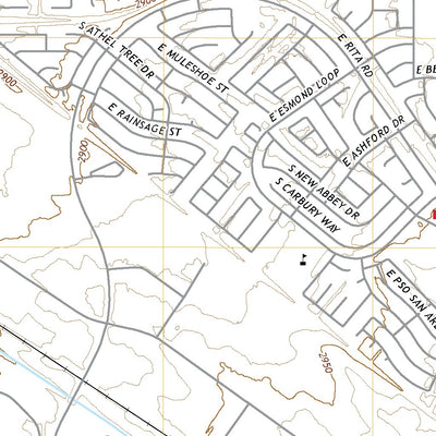 United States Geological Survey Tucson SE, AZ (2021, 24000-Scale) digital map