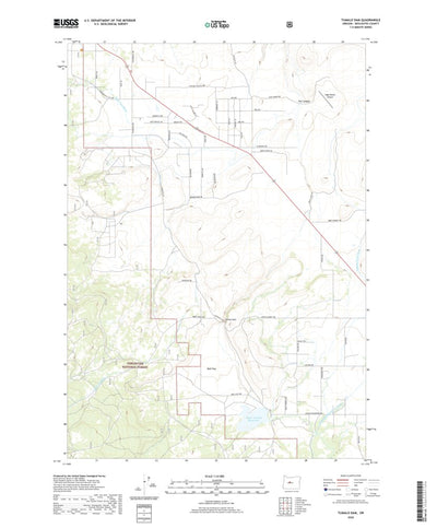 United States Geological Survey Tumalo Dam, OR (2020, 24000-Scale) digital map