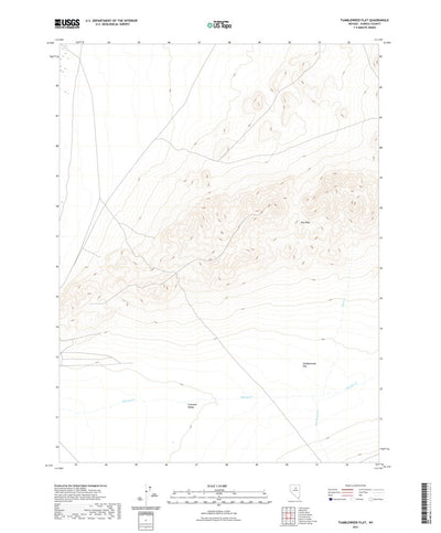 United States Geological Survey Tumbleweed Flat, NV (2021, 24000-Scale) digital map