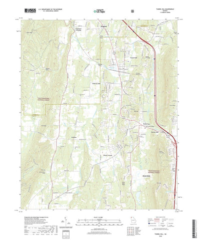 United States Geological Survey Tunnel Hill, GA (2020, 24000-Scale) digital map