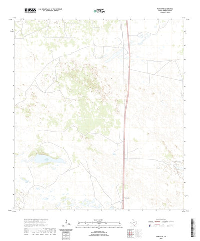 United States Geological Survey Turcotte, TX (2022, 24000-Scale) digital map