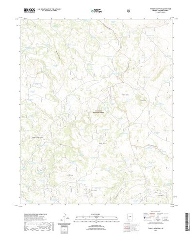 United States Geological Survey Turkey Mountain, AZ (2021, 24000-Scale) digital map