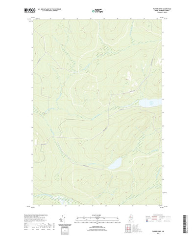 United States Geological Survey Turner Pond, ME (2021, 24000-Scale) digital map