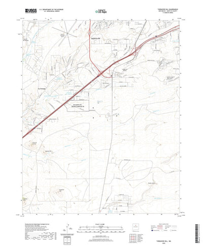 United States Geological Survey Turquoise Hill, NM (2020, 24000-Scale) digital map