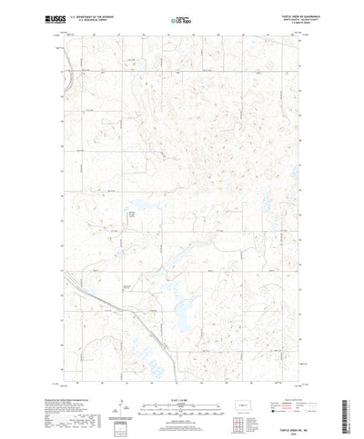 United States Geological Survey Turtle Creek NE, ND (2020, 24000-Scale) digital map