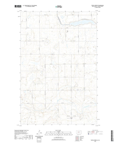 United States Geological Survey Turtle Creek SE, ND (2020, 24000-Scale) digital map