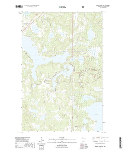 United States Geological Survey Turtle River Lake, MN (2022, 24000-Scale) digital map