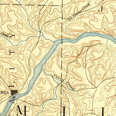 United States Geological Survey Tuscumbia, MO (1888, 125000-Scale) digital map