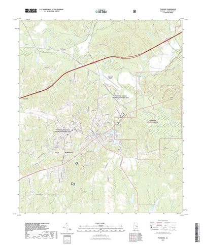 United States Geological Survey Tuskegee, AL (2021, 24000-Scale) digital map