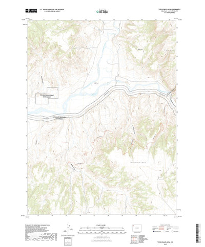 United States Geological Survey Twelvemile Mesa, CO (2022, 24000-Scale) digital map